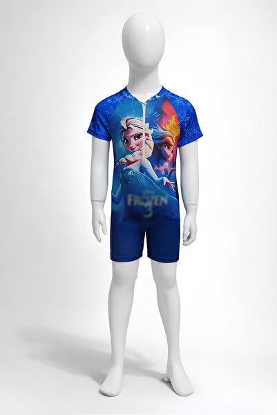 Belya Kids Wear Costum de baie pentru fete cu model drăguț și fermoar, costum...