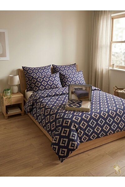 Constanza Exclusive Lunessa Cotton Patterned 200 X 220 cm Double King Size Du...