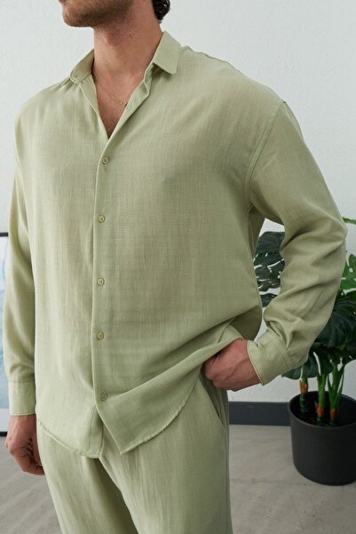 BASEL.CO No-Iron and Anti-Pilling Linen Shirt - Premium Oversize