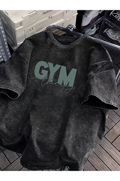 ship master Ανδρικό μπλουζάκι γυμναστηρίου με γράμματα, μαύρο, 100% βαμβάκι, ...