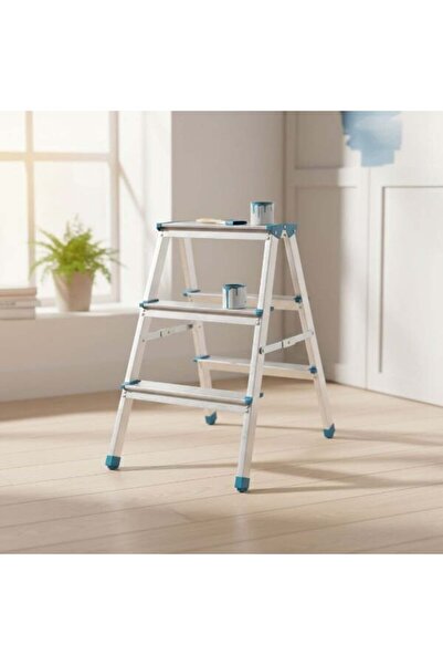 EkoAlışverişDünyam Scara metalica din aluminiu cu trepte duble 3+3