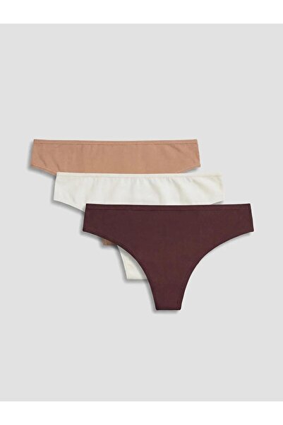 LC Waikiki Plain Thong Panties 3-Pack