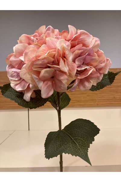 PLUS HOME YAPAY ÇİÇEK ORTANCA BÜYÜKBOY RENK PEMBE BOY 80 CM