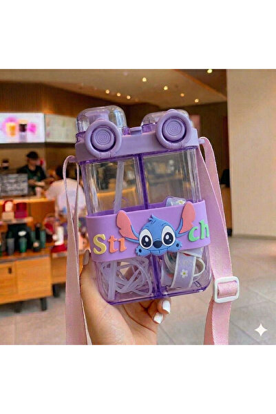 Livava Double Compartment Children's Water Bottle with Character Figures and ...