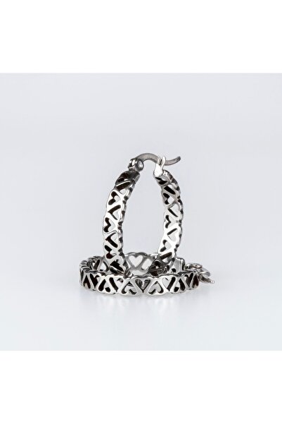 Bylin Surgical Steel Hoop Earrings - Thickness 4mm - Hoop Diameter 25mm - 1 Pair