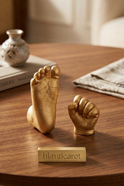 Verda Çerçeve Set de sculpturi 3D pentru mâini și picioare de bebeluș pentru ...