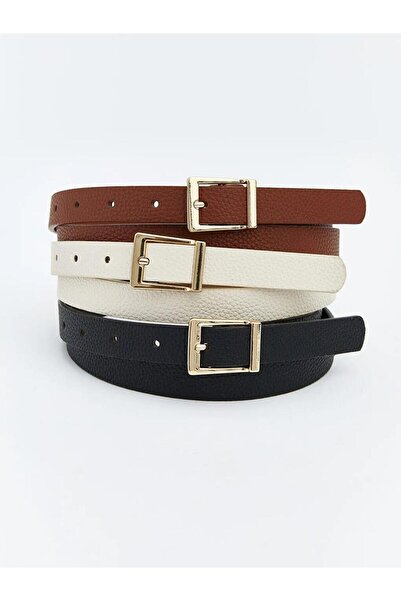 LC Waikiki aspect de piele Femei curea 3-piese (S6)