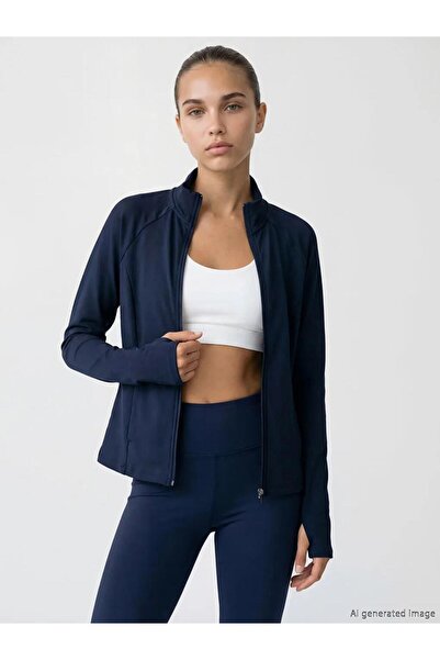 LC Waikiki High Collar Women's Zippered Sweatshirt (S6)