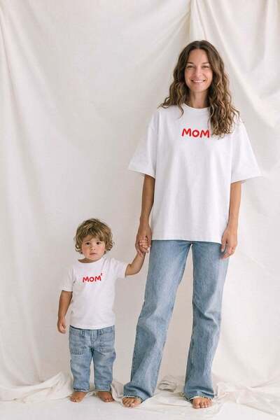 Monila Γυναικείο μπλουζάκι με στάμπα Mom από ύφασμα υψηλής ποιότητας