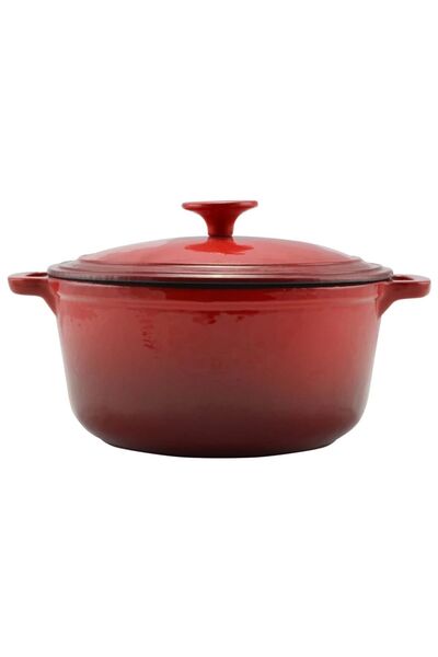 flamma Oală fontă emailată cu capac 4 Litri