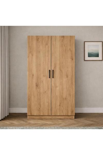 MODENZA %100 MDF 2 Kapaklı Yüklük - Çok Amaçlı Gardırop - Atlantik Çam