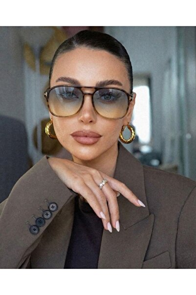 PİYESBOUTİQUE Unisex Women's Men's Uv400 Protected Framed Pilot Sunglasses wi...