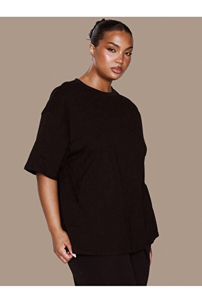 SPORTİVEA Plus Size Women's Oversize T-Shirt 100% Cotton – Comfortable Fit Ba...