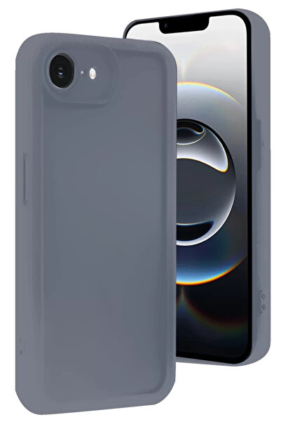 Generic Brand Newface iPhone 16E Case Viera Silicone - Gray