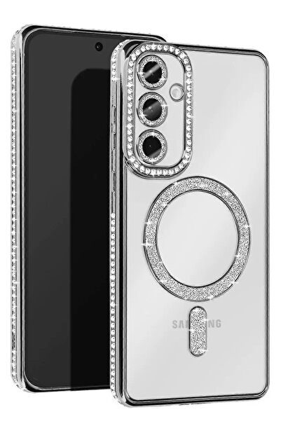 ZEMİRA HOME Newface Samsung Galaxy A26 Joke Simli Magneticsafe Case - Silver
