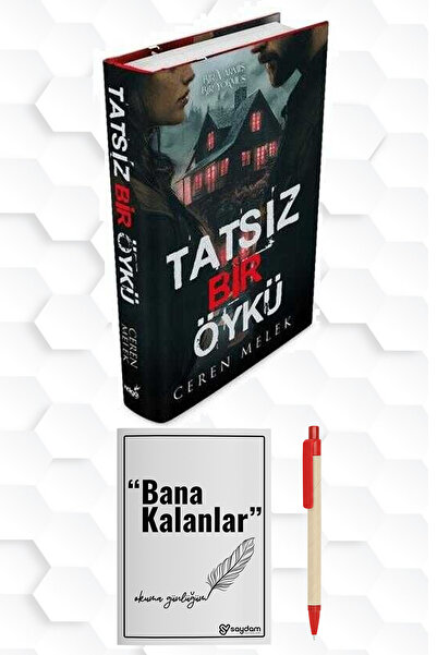 İndigo Kitap CEREN MELEK-TATSIZ BİR ÖYKÜ CİLT Lİ SERT KAPAK-KİTAP OKUMA GÜNLÜ...