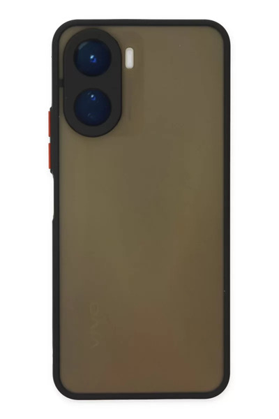 ZEMİRA HOME Newface Vivo Y16 Case Montreal Silicone Cover - Black