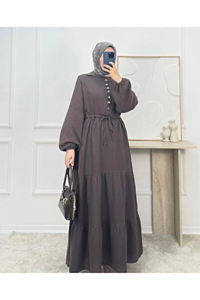 Meryemce Butik MÜSLİN TESETTÜR ELBİSE (geniş kalıp)