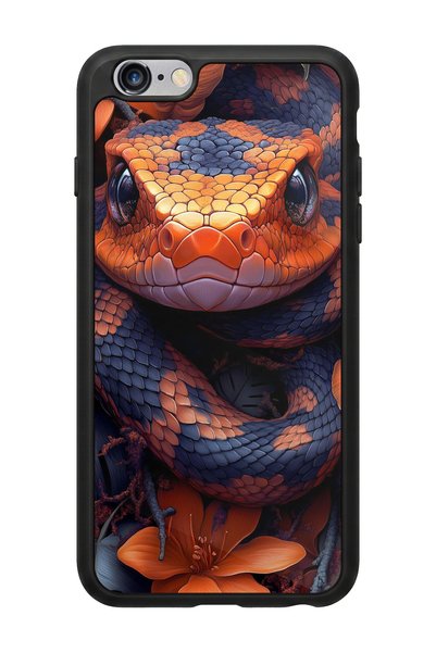 Snacase حافظة ممتازة لامعة بتصميم ثعبان متوافقة مع هاتف iPhone 6 Plus