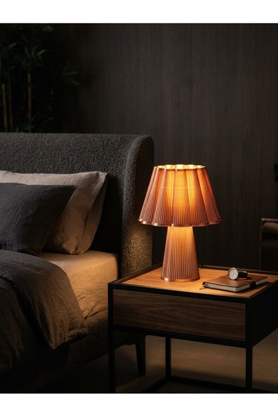 Lumessa Home Abajur Dekoratif SOLEN Bakır Modern Tasarım Masa Lambası Gece La...