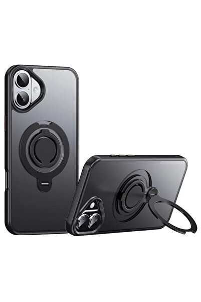 TeknoKapsül غطاء جوكو آيفون 16 بلس أفاتار 360 دوار ماجسيف - أسود