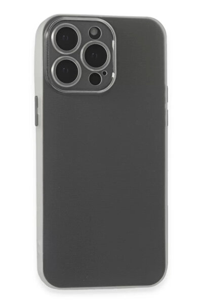 Beta Moda Hub حافظة نيو فيس لهاتف آيفون 15 برو ماكس من السيليكون - شفافة