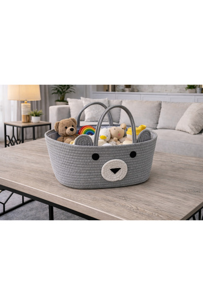 Generic Bear-Shaped Kids Storage Basket – Stylish Organization and a Touch of...