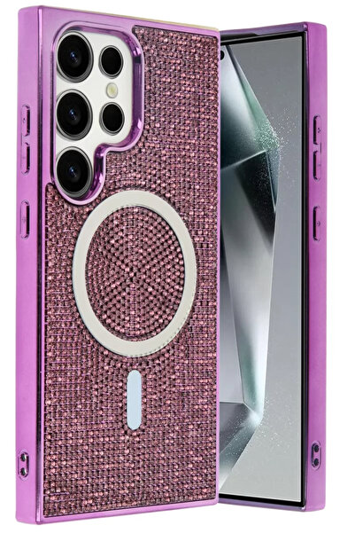 Beta Moda Hub غطاء جوكو سامسونج جالاكسي S23 الترا هيلين ماجسيف - بنفسجي عميق