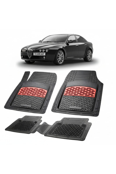 TEAMCAR Πατάκια δαπέδου συμβατά με Alfa Romeo 159 Sedan Facelift 2008-2011 | ...
