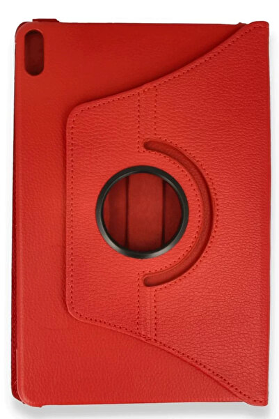 TeknoKapsül نيوفايس حافظة هواوي هونر باد X8A 360 حافظة جلدية للتابلت - أحمر