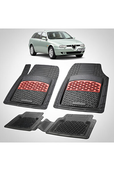 TEAMCAR Αλφά Ρομέο 156 Σπορτγουάν Φέισλιφτ 2 Συμβατά Πατάκια Δαπέδου 2000-200...