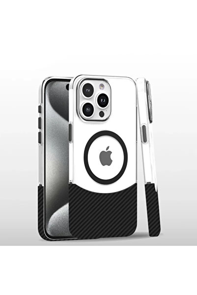 TeknoKapsül غطاء جوكو آيفون 16 برو كربون بازل ماجسيف - أسود-2