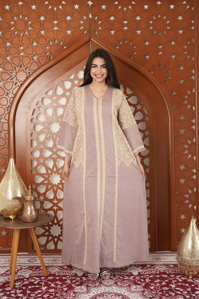 AFandina Embroidered Full-Stitched Women's Jalabiya - Your Choice for High-En...
