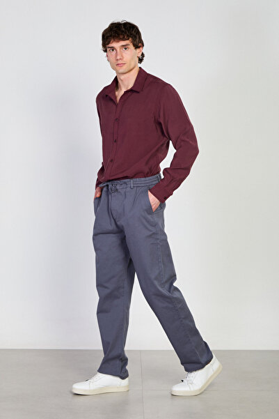 BARRELS AND OIL Men's Gabardine Jogger Pants - Anthracite