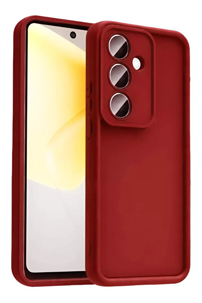 TeknoKapsül جهاز سامسونج جالاكسي A57 5G فييرا الجديد من السيليكون - أحمر