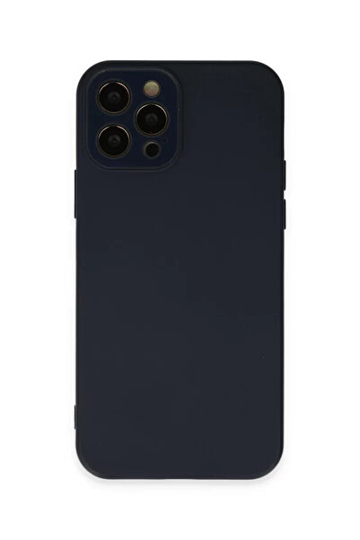 Beta Moda Hub غطاء زجاجي لهاتف آيفون 12 برو من نيو فيس - أزرق داكن