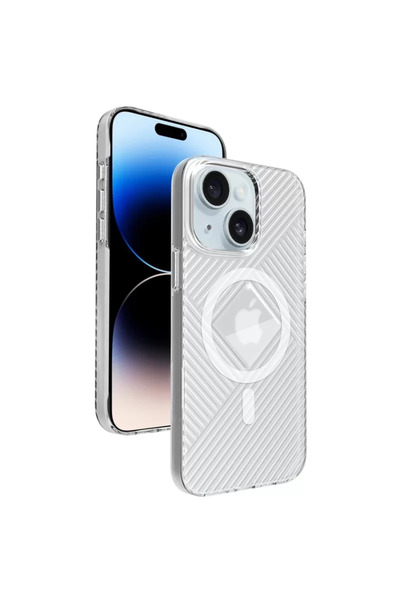 TeknoKapsül حافظة جوكو آيفون 15 ستيلا PC صلبة ماجسيف - شفافة