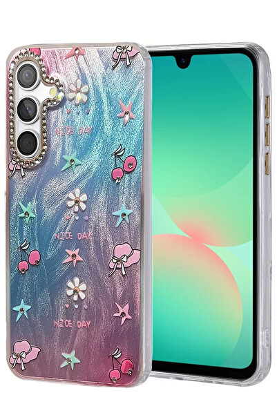 Beta Moda Hub غطاء حماية لهاتف سامسونج جالاكسي A26 من نيو فيس - نمط مرآة - نمط 4