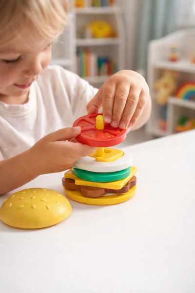 Niks Montessori Eğitici Hamburger / 3D baskı