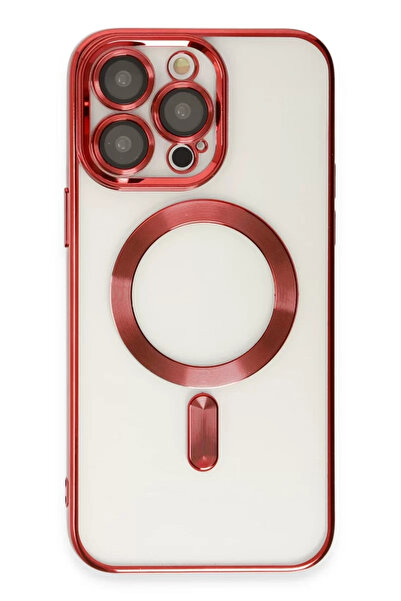 Beta Moda Hub غطاء حماية كروس مغناطيسي لهاتف آيفون 15 برو ماكس من نيو فيس - أحمر