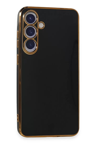 Beta Moda Hub حافظة نيو فيس لهاتف سامسونج جالاكسي S24 بلس من السيليكون - أسود