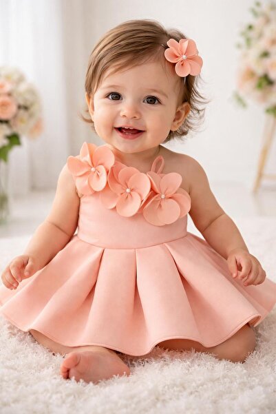 ayasofia kids فستان زهري أبيض بناتي