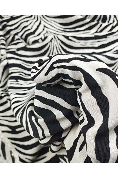 Kumaş Parça Model Zebră Viscoză Maroken Lățime 135cm