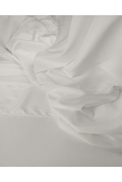 Kumaş Parça Țesătură sintetică pentru căptușeală în culoarea albă Lățime: 145cm