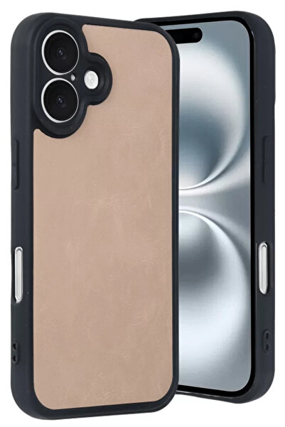 Beta Moda Hub حافظة Newface لهاتف iPhone 16 من الجلد - مسحوق