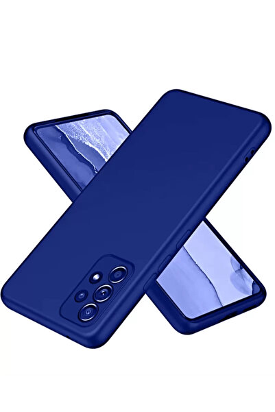 Beta Moda Hub جراب Newface لهاتف سامسونج جالاكسي A32 أول سيليكون - أزرق داكن