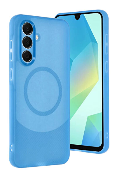 Beta Moda Hub حافظة سامسونج A16 5G من نيو فيس، غطاء كربوني ماييا - أزرق