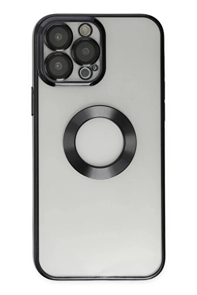 Beta Moda Hub نيوفيس حافظة آيفون 13 برو بفتحة سيليكون - أسود