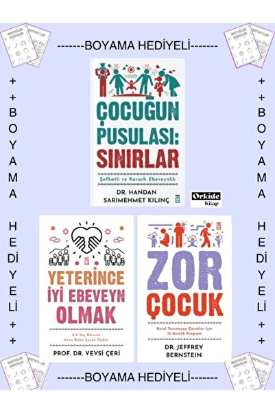 Timaş Yayınları Boyamalı- Çocuğun Pusulası Sınırlar, Yeterince İyi Ebeveyn Ol...