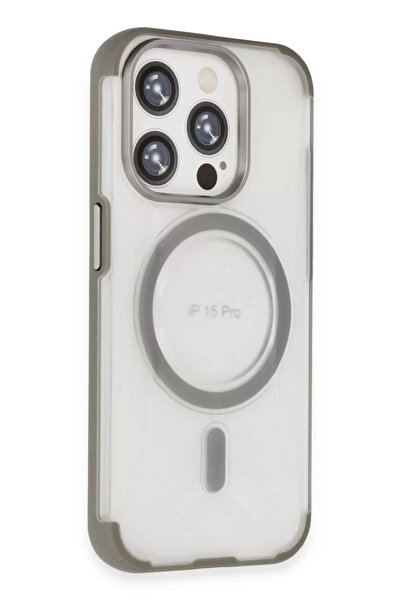 TeknoKapsül غطاء جوكو لهاتف آيفون 15 برو ماكس هيلتون ماجسيف - رمادي تيتانيوم